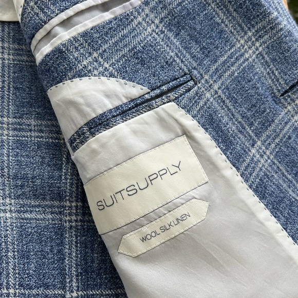 Blazer Suit Supply Wool Silk Linen - Picture 3 of 5